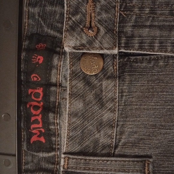 Gray Flared Jeans - Picture 1 of 6